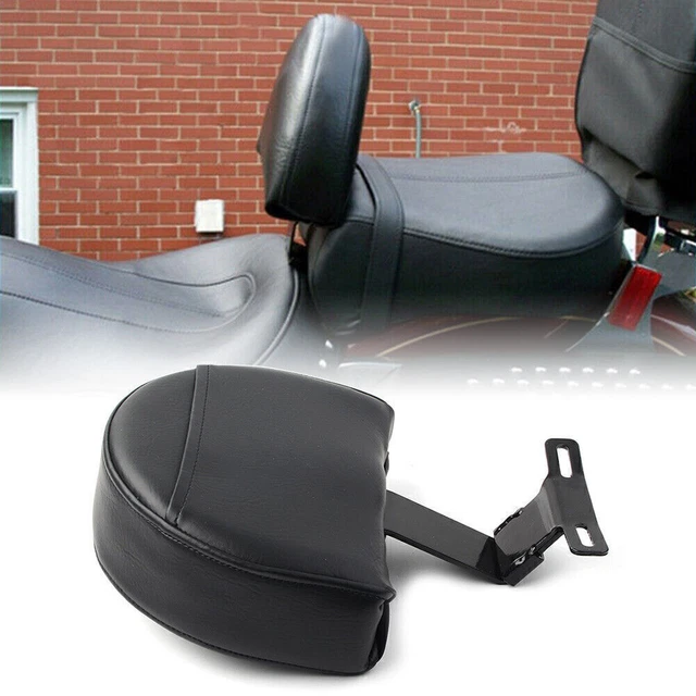 Driver Backrest Adjustable Fit Harley 07-17 Heritage Softail Classic FLSTC FLSTF