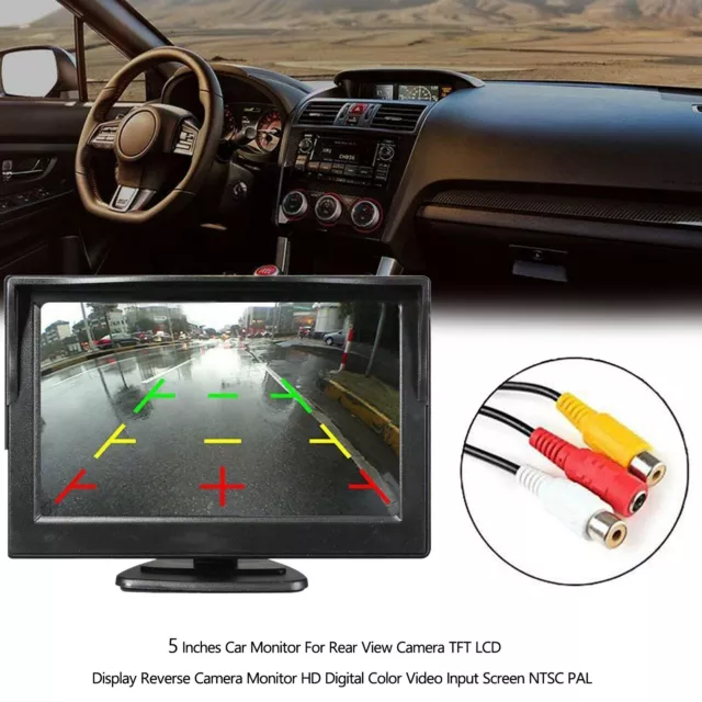 5 Inch HD TFT LCD Moniteur d'écran pour Car Rear View Reverse Parking Camera AF 3