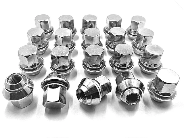 thumbnail image 2 of Bimecc 20x Alloy Wheel Nuts For Ford Escort – M12 X 1.5, 19mm Hex, Lug Bolts, Made In Italy 2 of 6