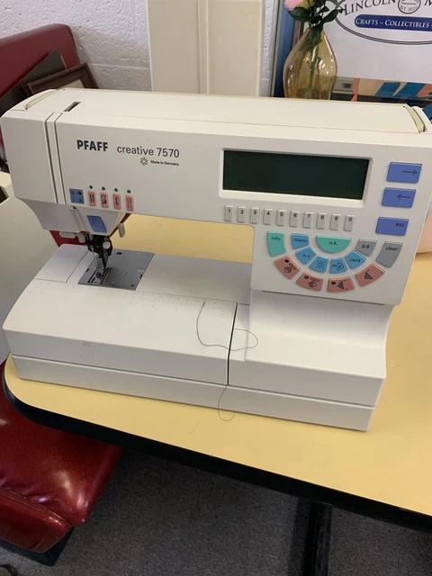 pfaff creative 7570 sewing machine, with case and most accessories. working pfaff creative 7570 sewing machine, with case and most accessories. working