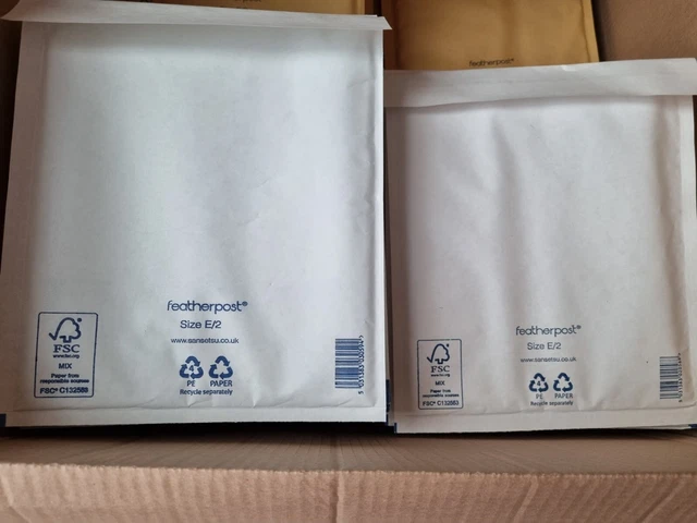 Confezione di buste imbottite E/2 Featherpost posta E2 - vecchie scorte mai usate
