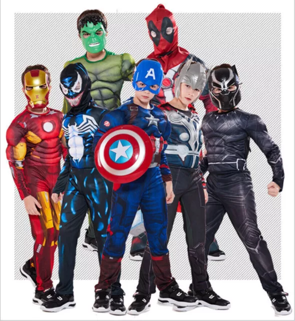 2024 Cosplay The Avengers Kostüm Kinder  Karneval Kostüme Mit Maske Neu@DE