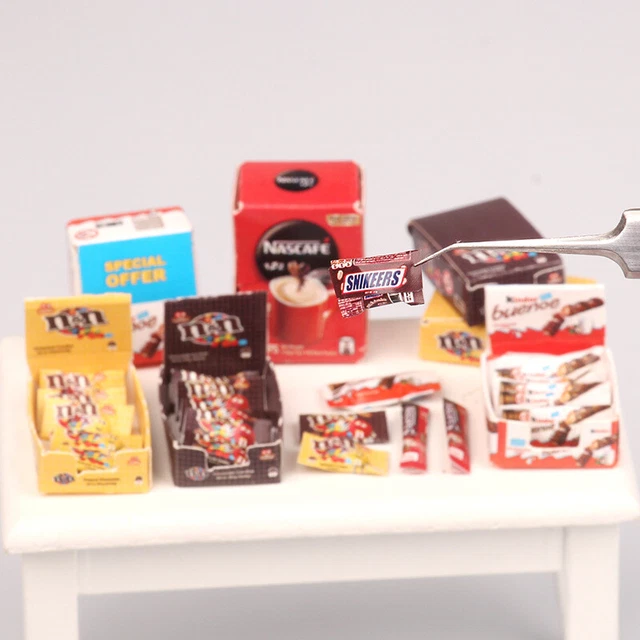 1:12 Scale Dolls House Miniatures Snack Chocolate Box Food Store Coffee Decor