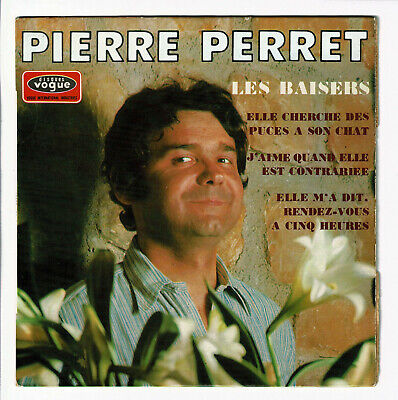 Pierre Perret Vinile 45 Giri EP Le Baci -lei Cherche Dei Pulci Gatto -vogue 8645