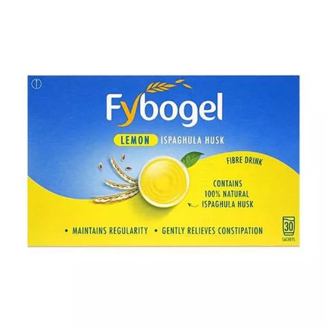 Fybogel Lemon Ispaghula Husk Natural Fibre Drink - 1 x 30 Sachets