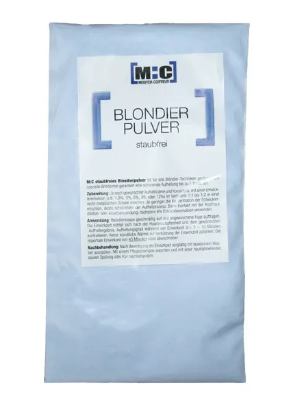 MC Meister Coiffeur Blondierpulver, 500g M:C Blondierung blau staubfrei