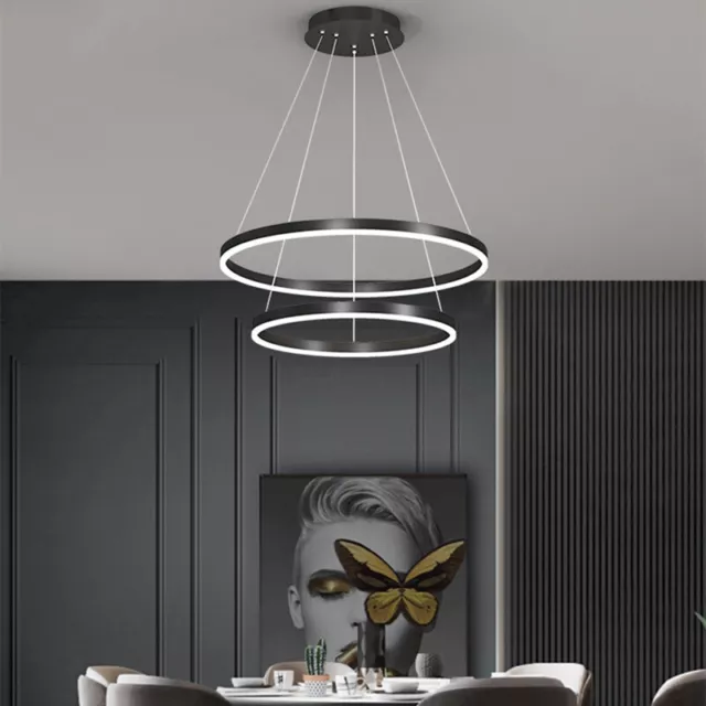 LED Pendant Light Home Ceiling Lights Bar Black Lamp Kitchen Chandelier Lighting
