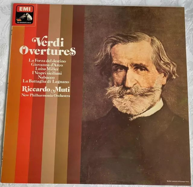 Verdi Overtures Riccardo Muti Vinyl Lp