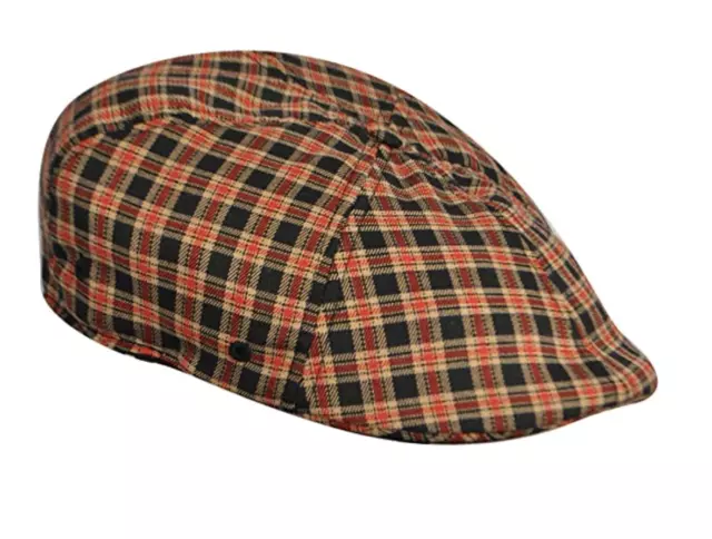 KANGOL Plaid 504 Ivy Cap Mens Flexfit Driving sboy Baker Boy Hat - Squares Check