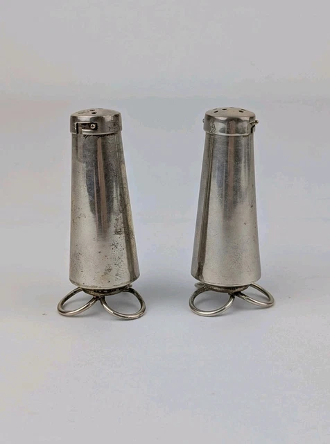 VTG TAXCO MEXICO Sterling Silver Salt Pepper & Shakers Wire