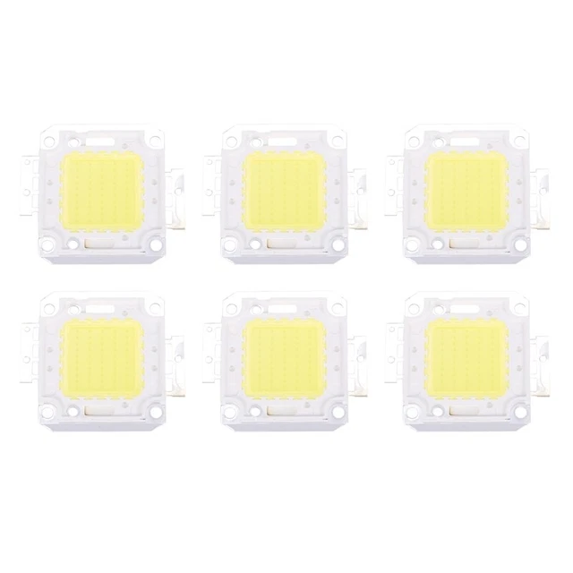 6 x lampadina chip LED ad alte prestazioni 50 W luce lampada fai da te 3800lm 6500K q6d6
