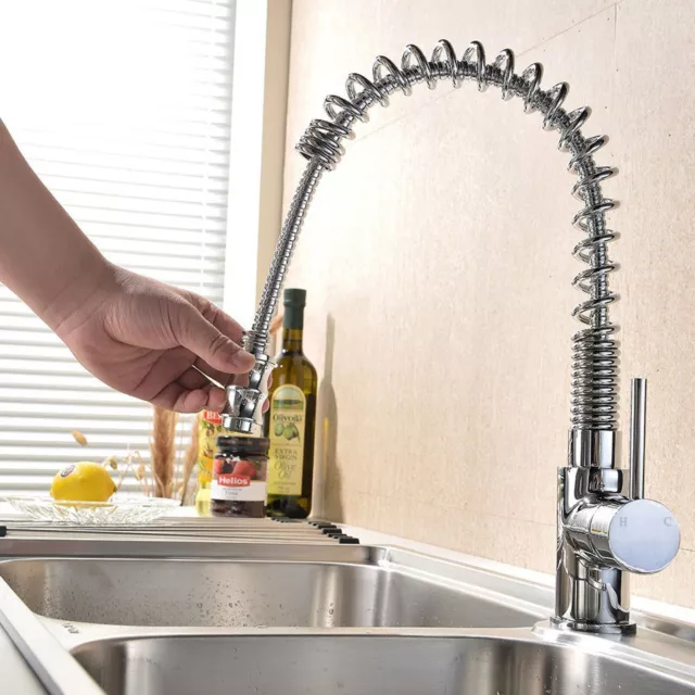 Corston Kitchen Sink Tap Pull Out Hose Single Lever Monobloc Mono Mixer Chrome