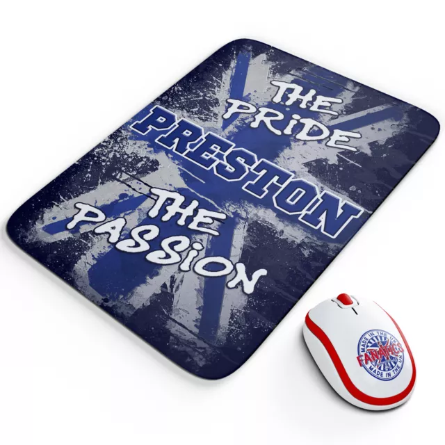 Preston Mouse Mat Football Office Work Pad Pride & Passion PC Dad Mens Gift PR52