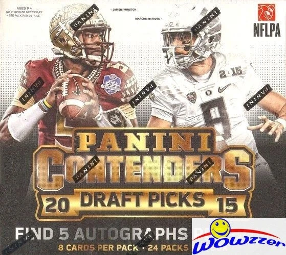 2015 Panini Contenders Draft Picks Football Factory Sealed HOBBY Box-5 AUTOGRAPH