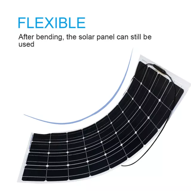 EASUN 100W 12V Solar Panel flexible Mono & Kit Caravan/RV/Boat/Home Plug &Play 2