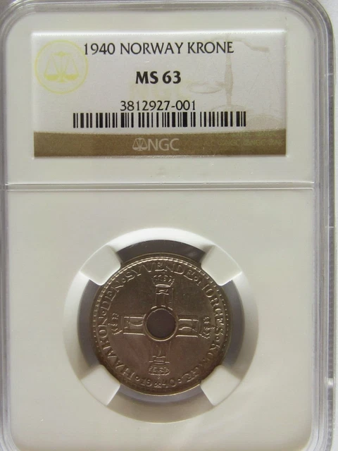 Norway 1940 Krone - MS63
