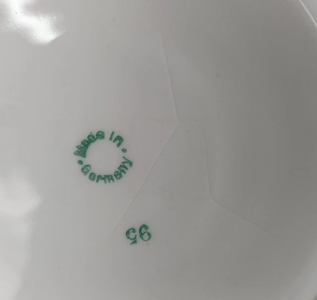 3 TASSES A DEJEUNER OU A CHOCOLAT ANCIENNES PORCELAINE ALLEMANDE D 10 cm XXème 4