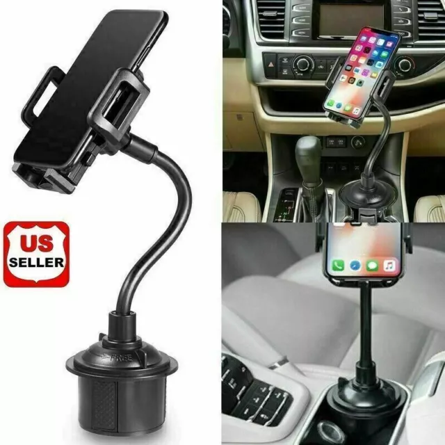 New Universal Car Mount Adjustable Gooseneck Cup Holder Cradle for Cell Phone US