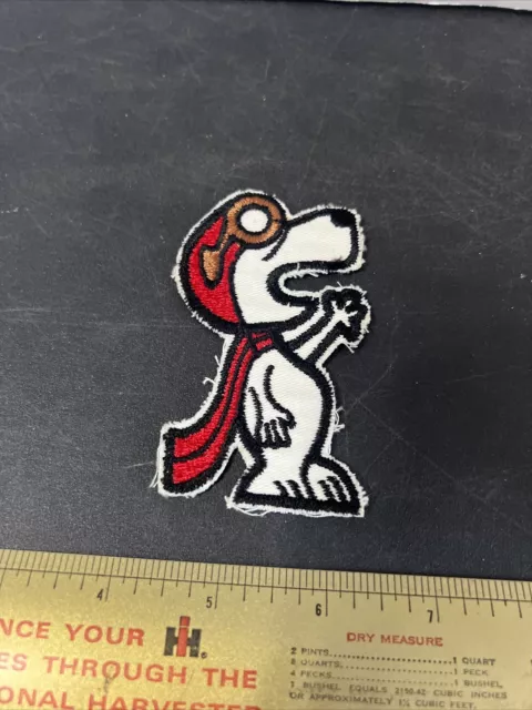 Vintage 1960s 1970s Peace Movement Hippy Era Patch Snoopy Red Baron