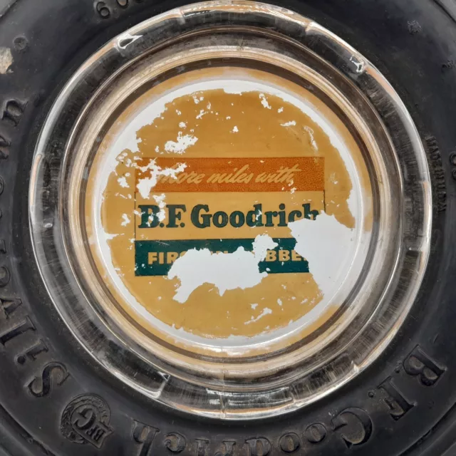 B.F. Goodrich Tire Ashtray Advertising Vintage 6" across 2