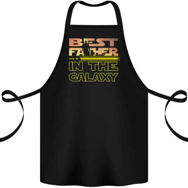 The Best Father in the Galaxy Fathers Day Cotton Apron 100% Organic