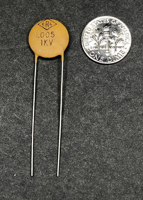 NOS Vintage Centralab Ceramic Square Capacitor – .05 UF 600V, Measures .068 UF, Guitar Tone Cap, USA
