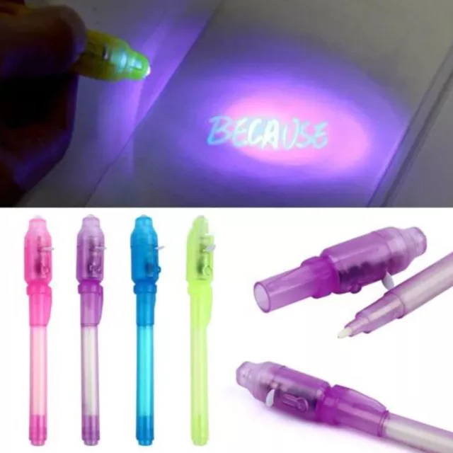 Multifunction Luminous Light Invisible Ink Pen UV Money Checker