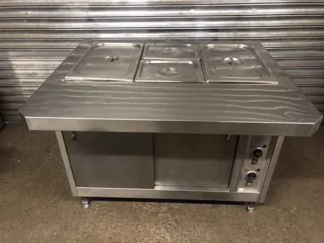 Electric hot cupboard with dry bain Marie wide 105cm/ commercial/ catering