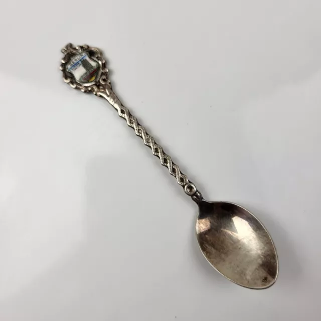 Vintage Berlin Europa Center Souvenir Spoon Sterling Silver 90% 12.98g 4.5 in