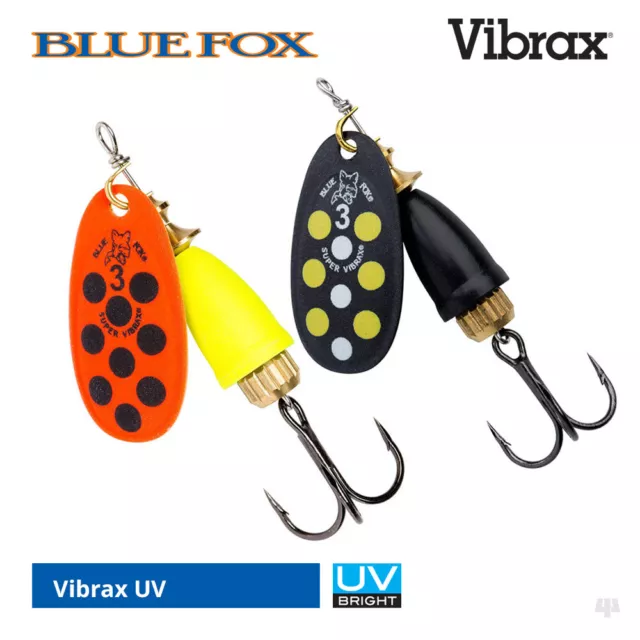 BLUE FOX VIBRAX Original Foxtail Spinners - Trout Salmon Perch