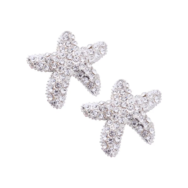 5 piezas Pendientes Hágalo usted mismo Accesorios Licación de Estrellas Para Planchar Equipos de Cristal
