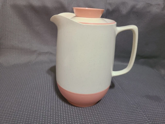 Vintage Vacron Vacuum Server Pitcher Bopp-Decker Plastics 32oz  Pink & White