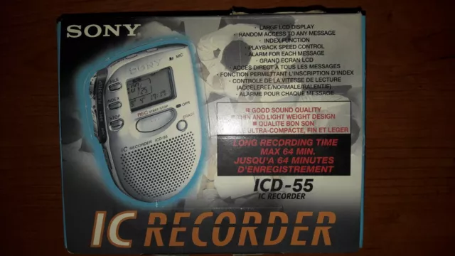 Sony Icd 55 Ic Recorder Ottimo. Leggi