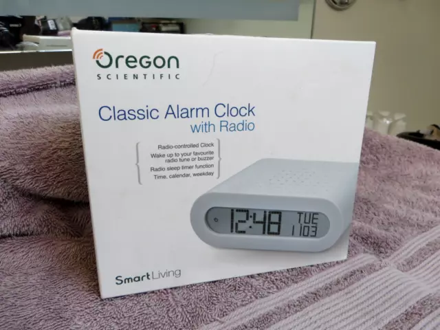 Oregon Scientific RM308PA-BK Atomic Dual Alarm Projection Clock