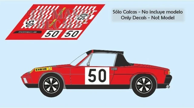 Autocollants Porsche 904 GTS Le Mans 1964 - Décalcomanies Pour Maquettes 1:32, 1:24, 1:43, 1:18