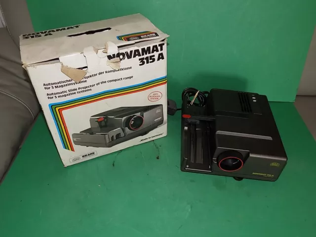 Proyector de extensión BRAUN Novamat 315 (-/A/AF) probado para encenderse no funcionalmente