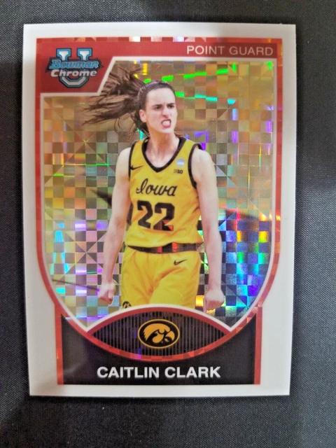 Caitlyn Clark Rookie Card Caitlin Clark 2023-24 Bowman University Now #61  RC (SGC 10) | Pristine Auction Certified Mint+ Graded Sports Card