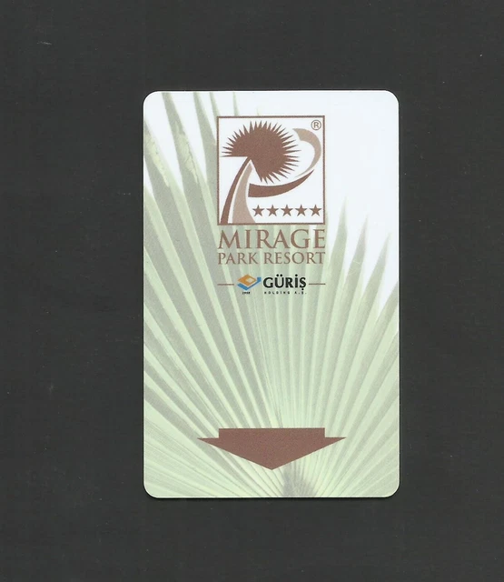 Turkey Antalya Mirage Park Resort Hotel Room Key Card