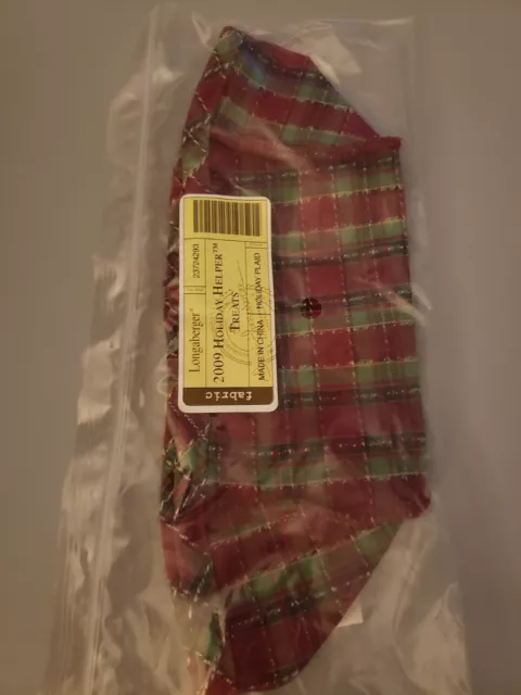 Longaberger Holiday 2009 Helper Treats....Basket Liner..Nip.LOOK