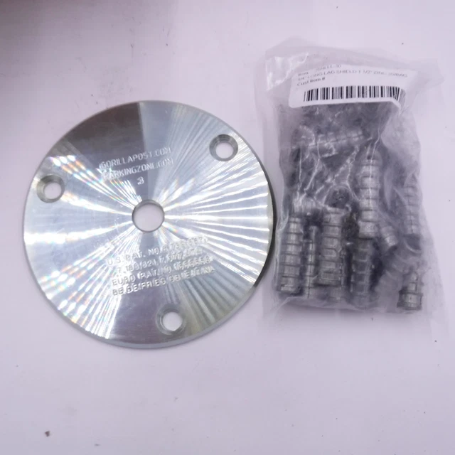 10 Pack Gorilla Post Steel Asphalt Base Plate 5-1/2"x0.1875" w/ 30 Lags 2