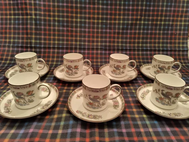 Wedgwood Kutani Crane Demitasse Cup And Saucer