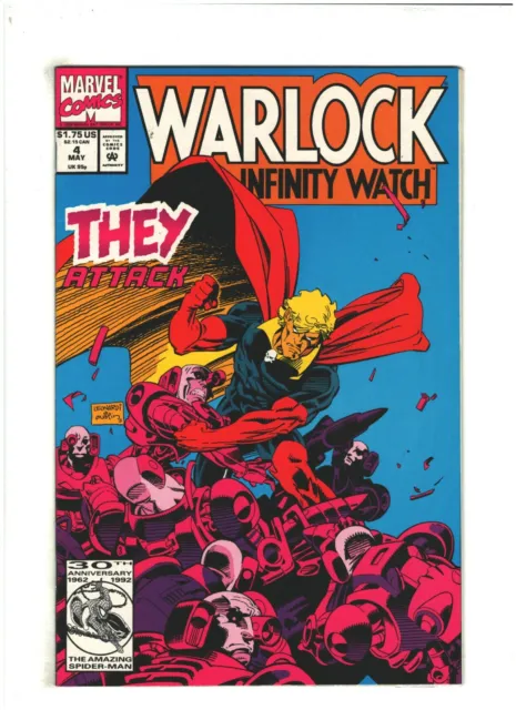 Warlock and the Infinity Watch #4 NM- 9.2 Marvel 1992 Gamora, Drax and Mantis