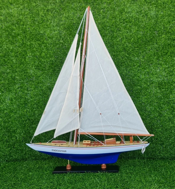 Endeavour America’s Cup J Class Yacht 1:65 Wood Model Ship Kit 24" Sailboat