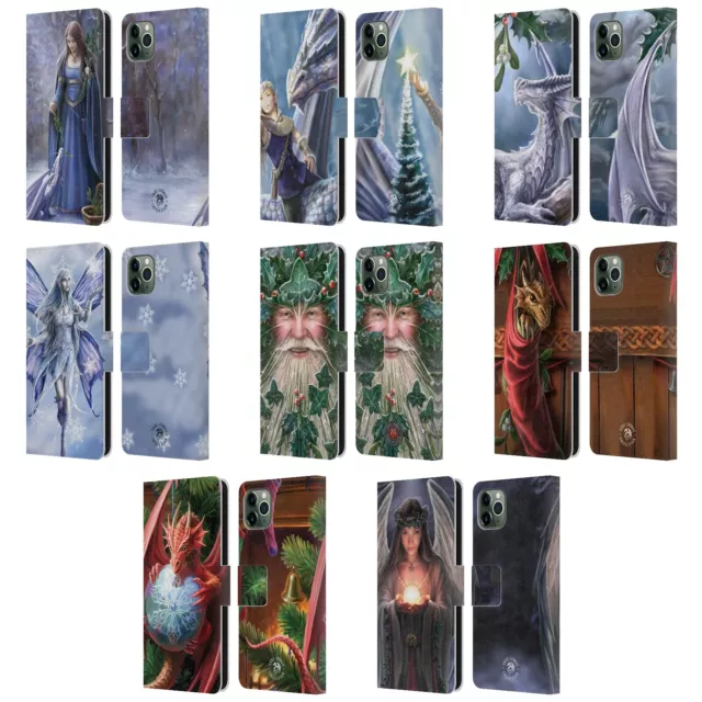 OFFICIAL ANNE STOKES YULE LEATHER BOOK WALLET CASE COVER FOR APPLE iPHONE PHONES