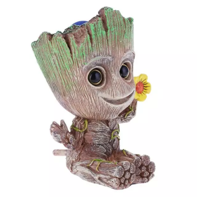 MiNi i Am Baby GrOOT!!! Tree Shape Aquarium Fish Tank Decor w/Air Bubble CUTE!!!