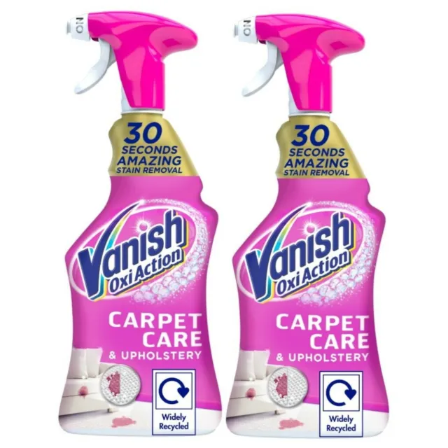 2 x Vanish Gold Oxi Action Carpet Cleaner & Odour Stain Remover Spray 500ml