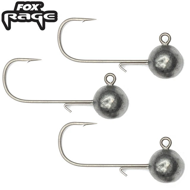 Fox Rage Jig Head X Pack - 3 Jighaken, Angelhaken, Raubfischhaken, Haken