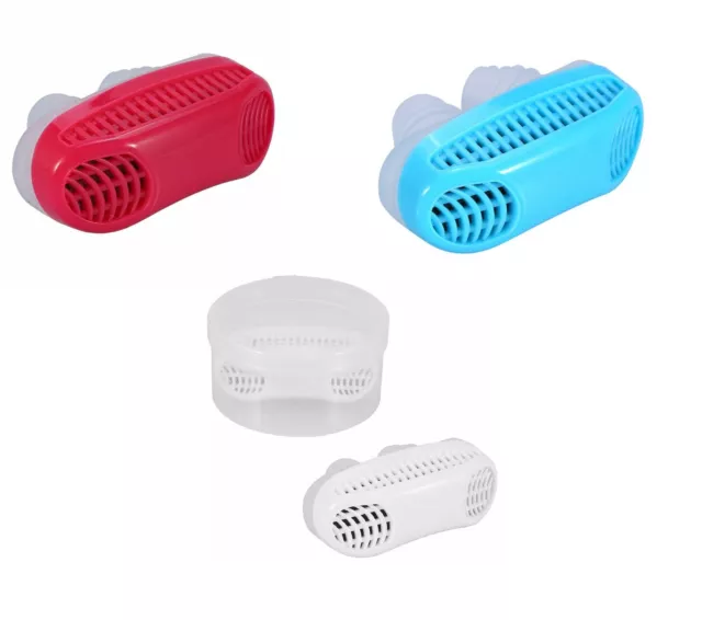 3 X Clip anti-ronflement Purificateur d'air - 2 en 1 anti ronflement nose