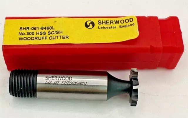 Sherwood 5/8' HSS Woodruff Cutter