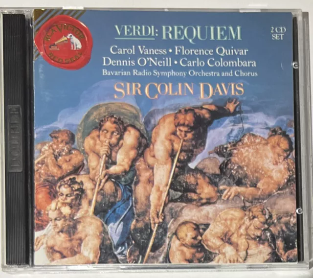 Verdi: Requiem Sir Colin Davis 1992 RCA  Red Seal 2 CD Set Bavarian RSO Orch